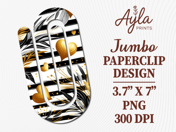 Black Gold Zebra Stripe Jumbo Paperclip Review