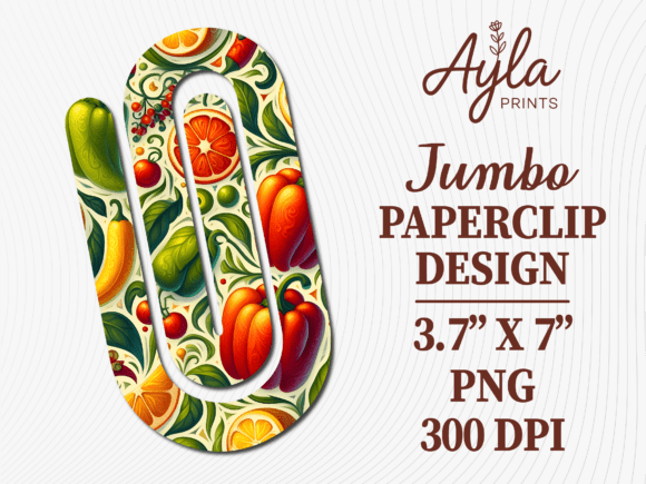 Chili Peppers Vegetable Jumbo Paperclip Graphics and Crafts Review