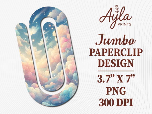 Clouds Dreamy Sky Jumbo Paperclip Graphics and Crafts Review