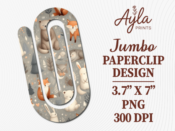 Fall Woodland Animals Jumbo Paperclip Graphics and Crafts Review