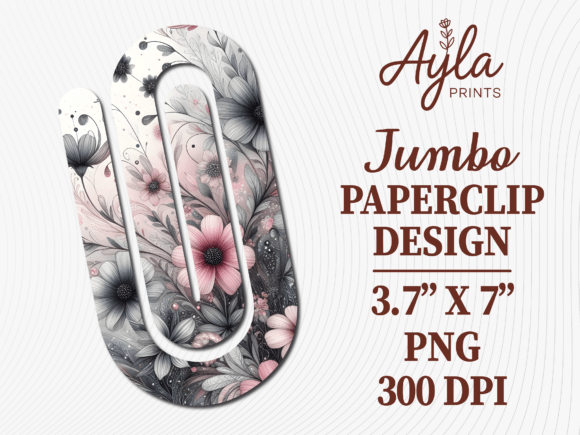 Floral Botanical Digital Jumbo Paperclip: A Designer’s Review for Graphics and Crafts Projects