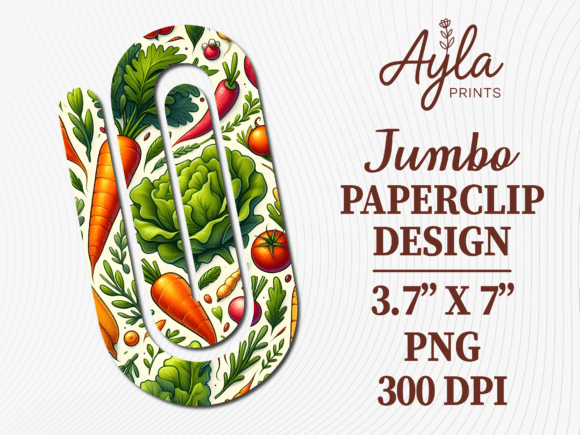 Fresh Vegetables Art Jumbo Paperclip PNG Graphics and Crafts Review