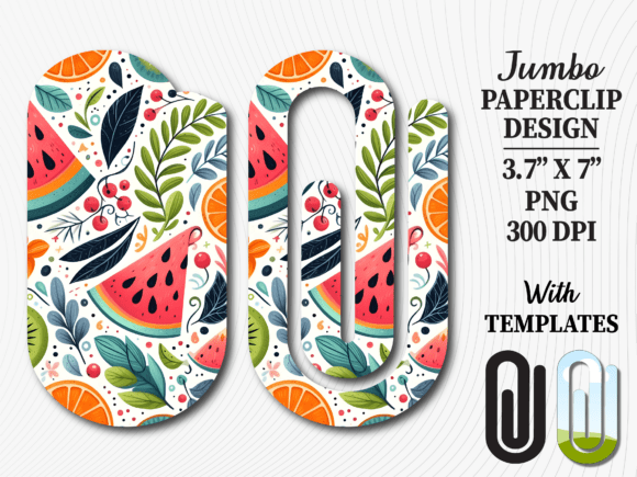 Fruit Leaves Design Jumbo Paperclip Graphics and Crafts Review
