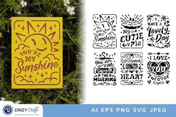 Funny Cutaway Card Set of 6 - Lovely 3D Graphics for Crafts