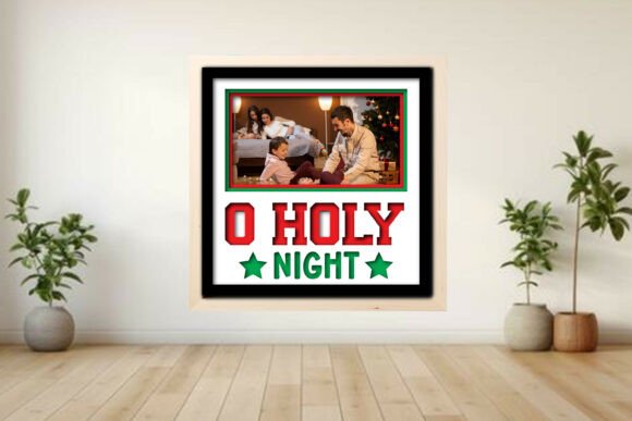 O Holy Night Photo Frame Shadow Graphics for Crafts
