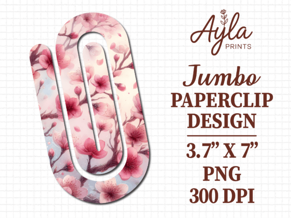 Pink Cherry Blossom Jumbo Paperclip Graphics and Crafts Review