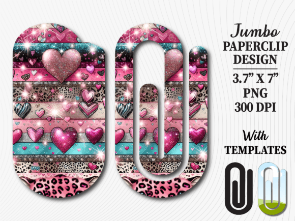 Pink Hearts Leopard Jumbo Paperclip Review