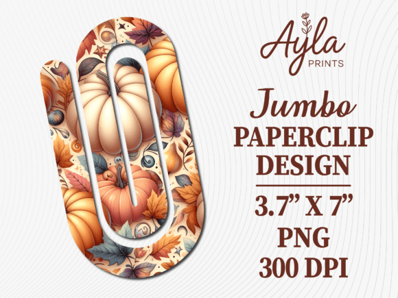 Pumpkin Fall Harvest Jumbo Paperclip Graphics and Crafts Review
