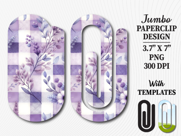 Purple Gingham Lavender Jumbo Paperclip: A Designer's Review for Graphics & Crafts