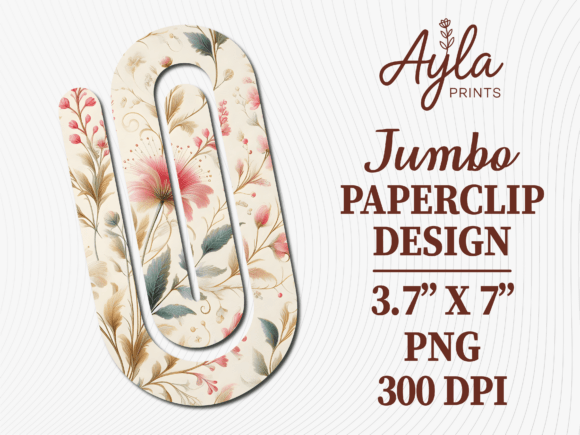 Soft Pink Leaves Elegant Jumbo Paperclip Graphics and Crafts Review