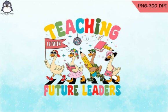 Teaching Future Leaders Goose School PNG Graphics for Crafts