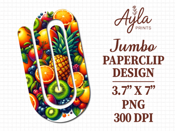 Tropical Exotic Fruit Jumbo Paperclip Graphics and Crafts Review