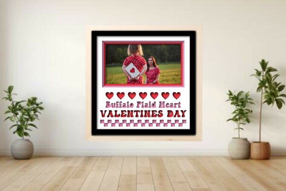 Valentines Day Photo Frame Shadow Graphics for Crafts